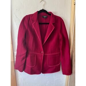 Talbots Red‎ Wool Jacket Sz 10